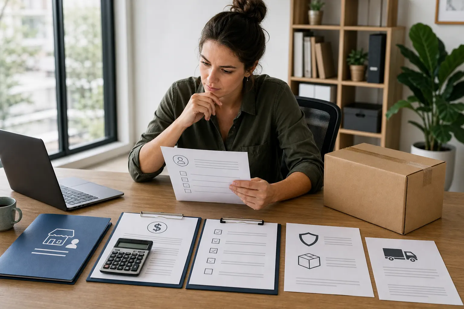 An Australian online retailer reviews business registration, consumer guarantees, product safety, and tax responsibilities beside an unbranded parcel