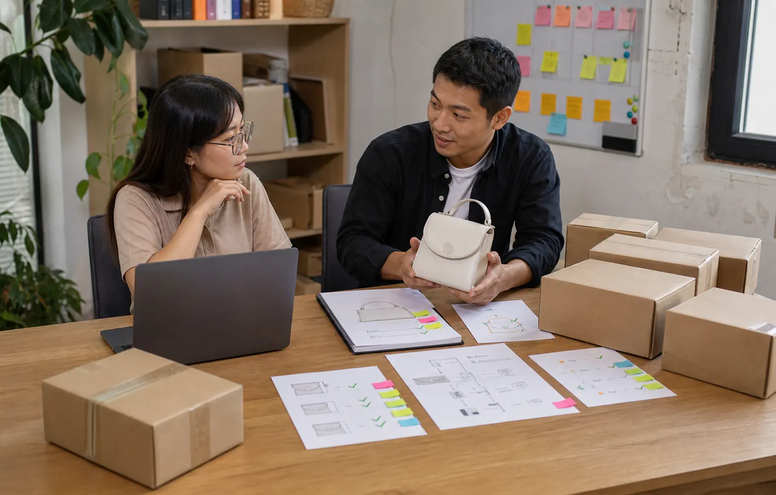 An ecommerce operator compares an AliExpress single-supplier workflow with a coordinated private-agent workflow using samples, packing instructions, order records, and parcels