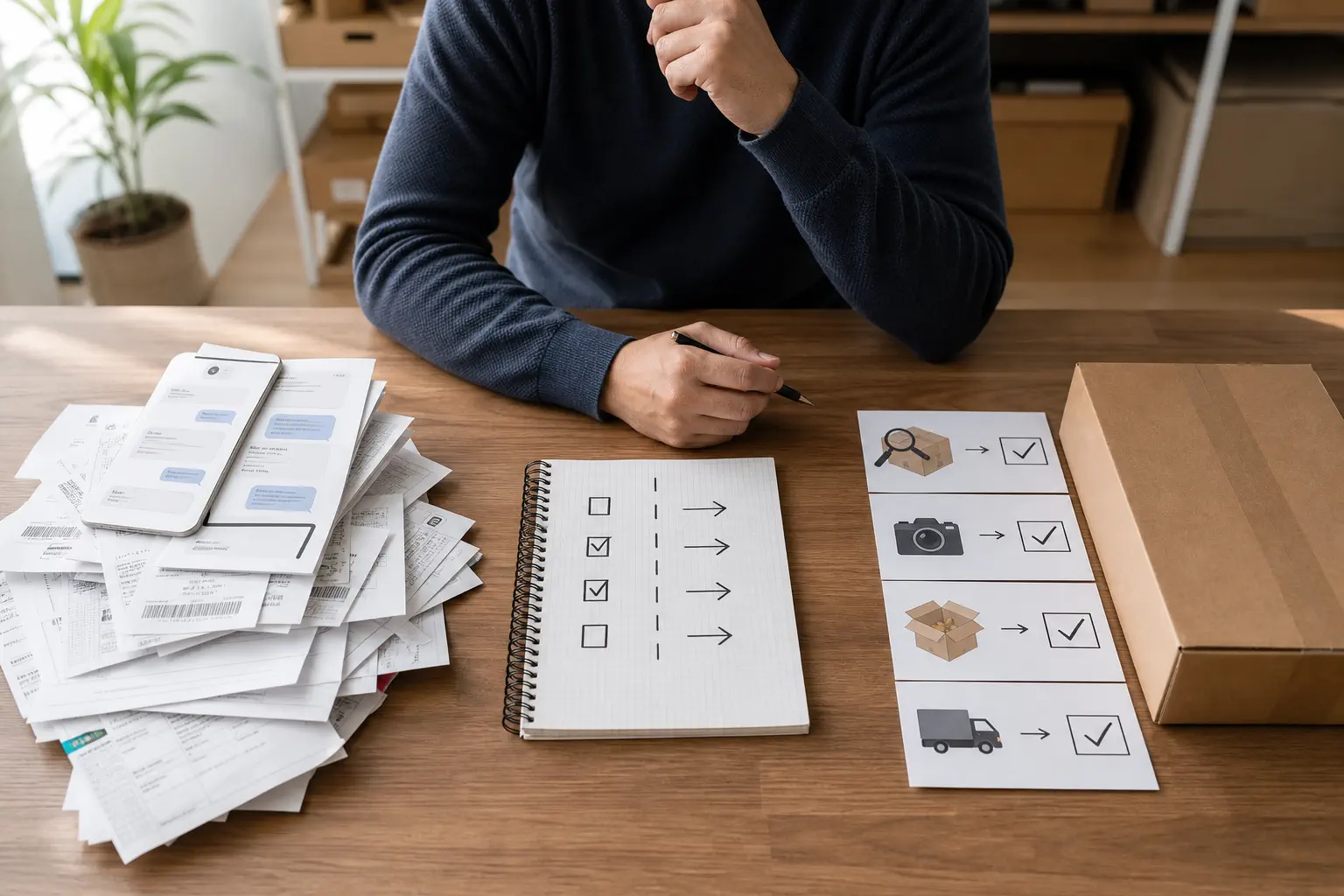 Decision desk comparing supplier-only handling with organized private-agent control