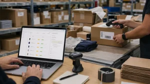 Shopify order fulfillment mistakes checked through order data, barcode scanning, packing control, and warehouse verification