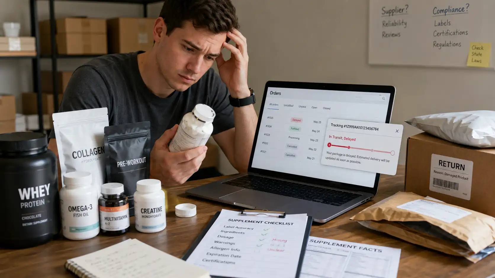 What Makes Supplement Dropshipping Risky for Beginners?