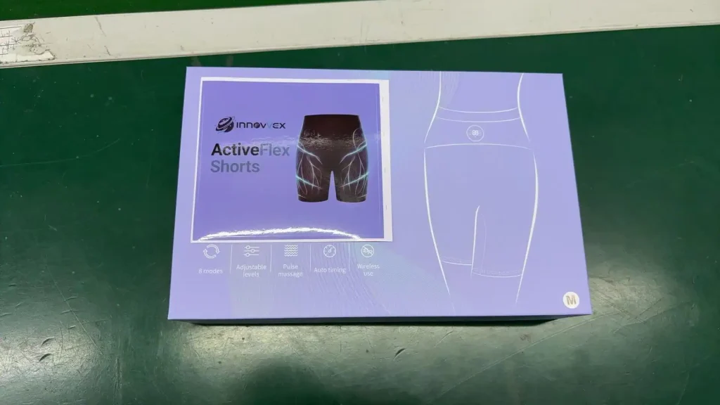 White label dropshipping activewear shorts packaging sample