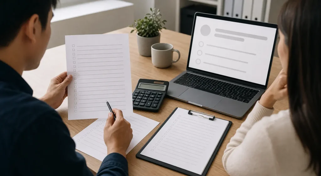 An ecommerce operator reviewing an educator's public lessons, offer terms, and evidence before paying